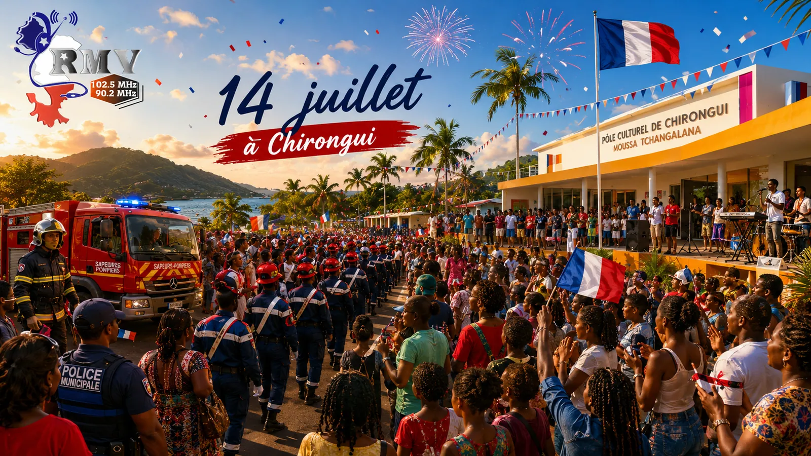 14 juillet à Chirongui : la Ville célèbre la Fête nationale avec un grand défilé populaire — Société, Chirongui